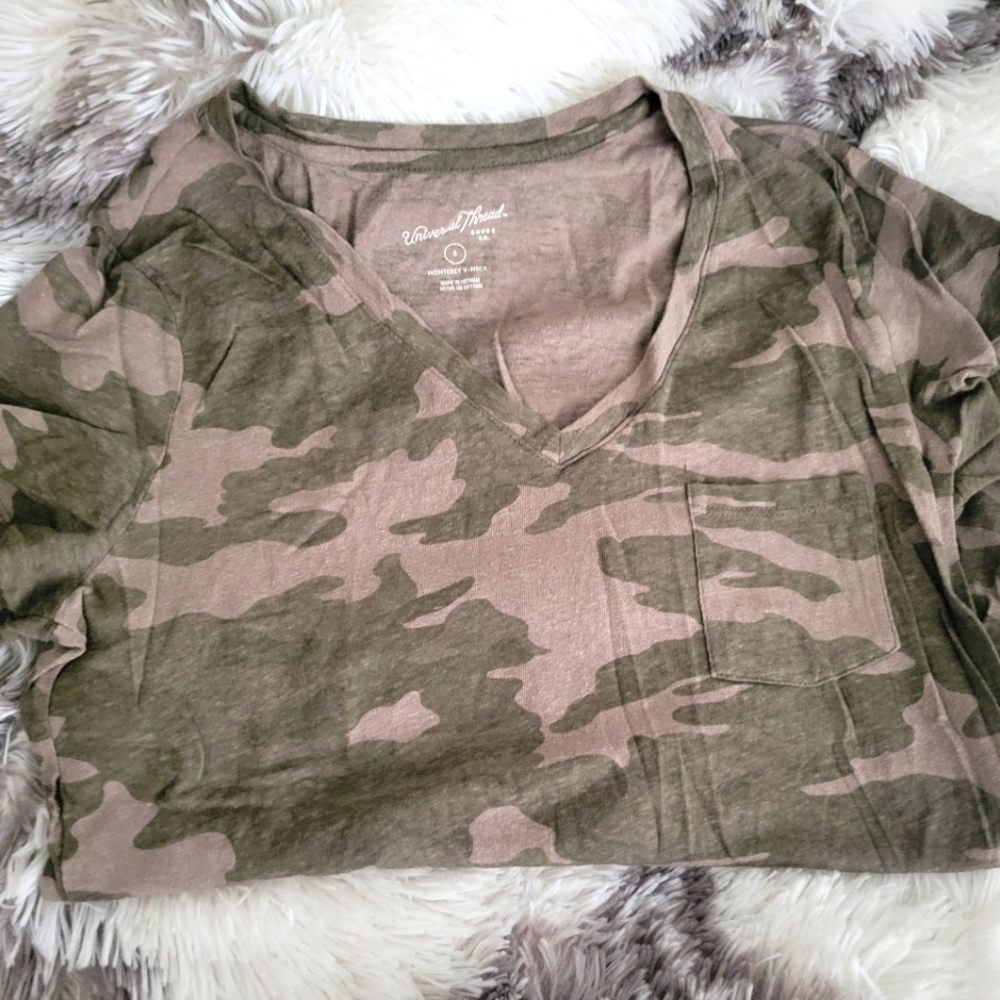 Camo basic short-sleeved tee